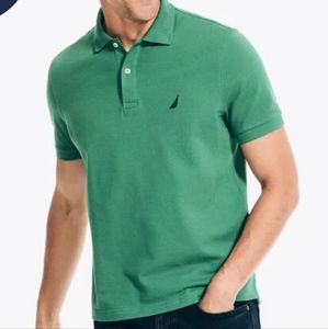 Nautica Men's Classic Fit Deck Polo Green Apple